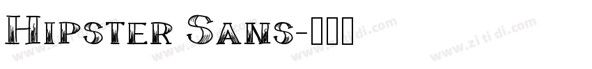 Hipster Sans字体转换